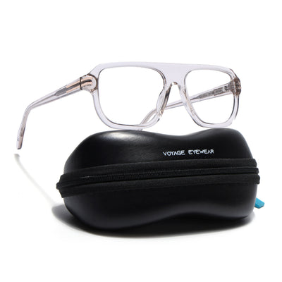 Voyage Glaze Light Grey WayFarer Eyeglasses for Men & Women (FPK26029FMG9192)
