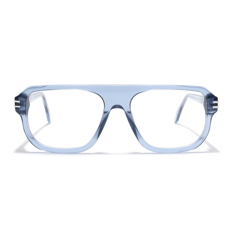 Voyage Blue & Black WayFarer Eyeglasses for Men & Women (FPK26029FMG9193)