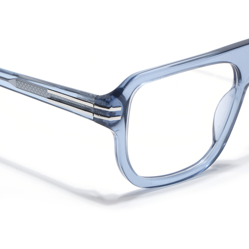 Voyage Blue & Black WayFarer Eyeglasses for Men & Women (FPK26029FMG9193)