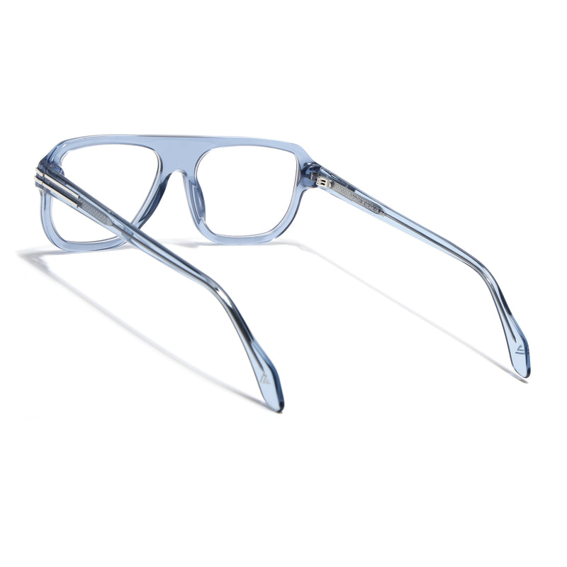 Voyage Blue & Black WayFarer Eyeglasses for Men & Women (FPK26029FMG9193)