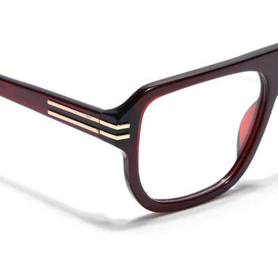 Voyage Red WayFarer Eyeglasses for Men & Women (FPK26029FMG9194)