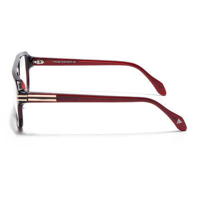 Voyage Red WayFarer Eyeglasses for Men & Women (FPK26029FMG9194)