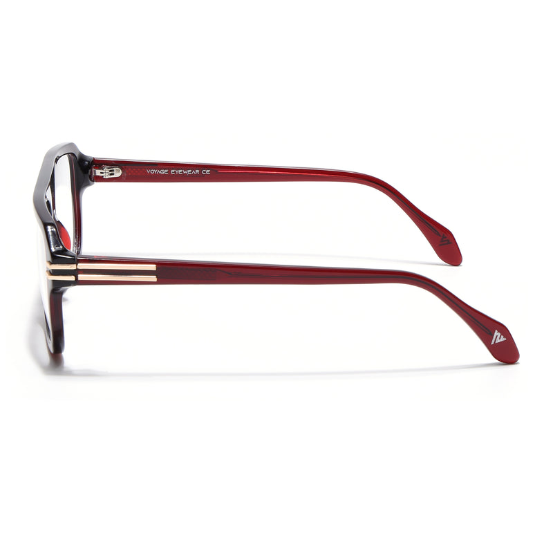 Voyage Red WayFarer Eyeglasses for Men & Women (FPK26029FMG9194)