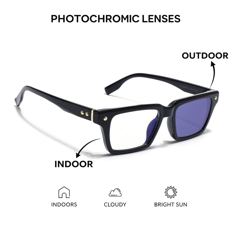 Voyage Black Wayfarer Eyeglasses for Men & Women (FY99285FMG9269)