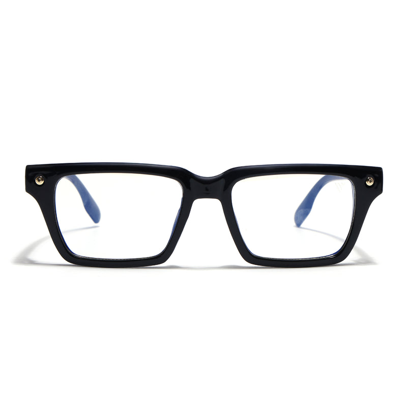 Voyage Black Wayfarer Eyeglasses for Men & Women (FY99285FMG9269)