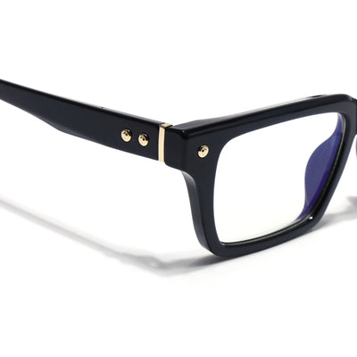 Voyage Black Wayfarer Eyeglasses for Men & Women (FY99285FMG9270)