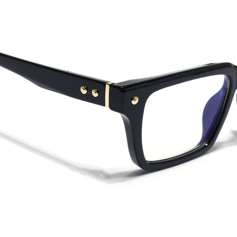 Voyage Black Wayfarer Eyeglasses for Men & Women (FY99285FMG9270)