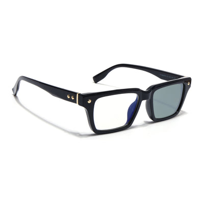 Voyage Black Wayfarer Eyeglasses for Men & Women (FY99285FMG9270)