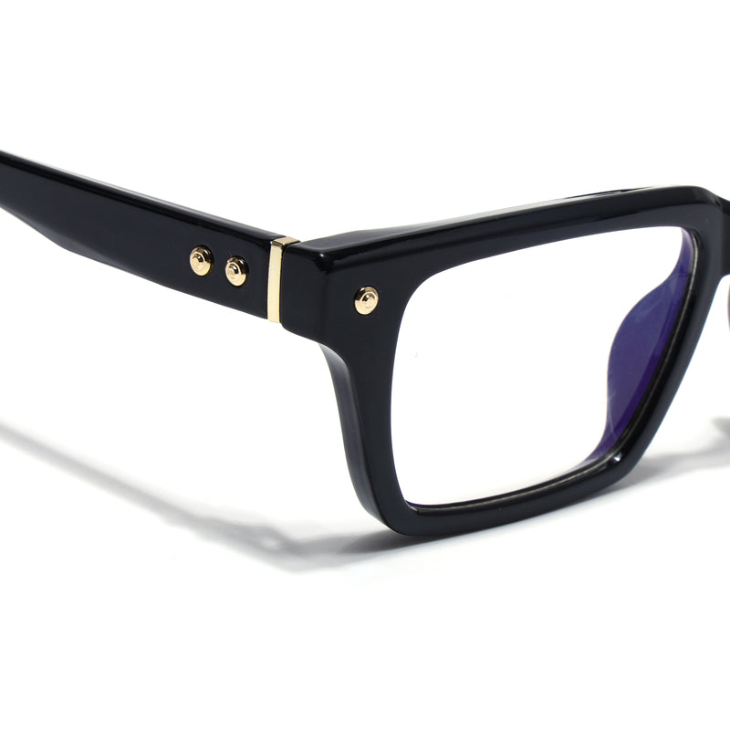 Voyage Black Wayfarer Eyeglasses for Men & Women (FY99285FMG9271)