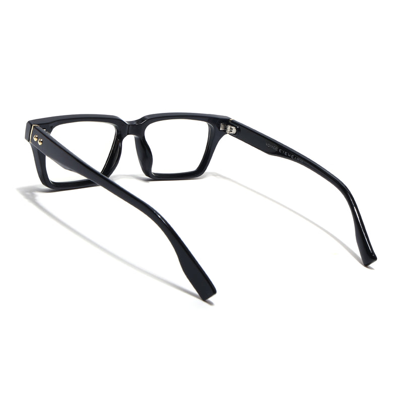 Voyage Black Wayfarer Eyeglasses for Men & Women (FY99285FMG9271)