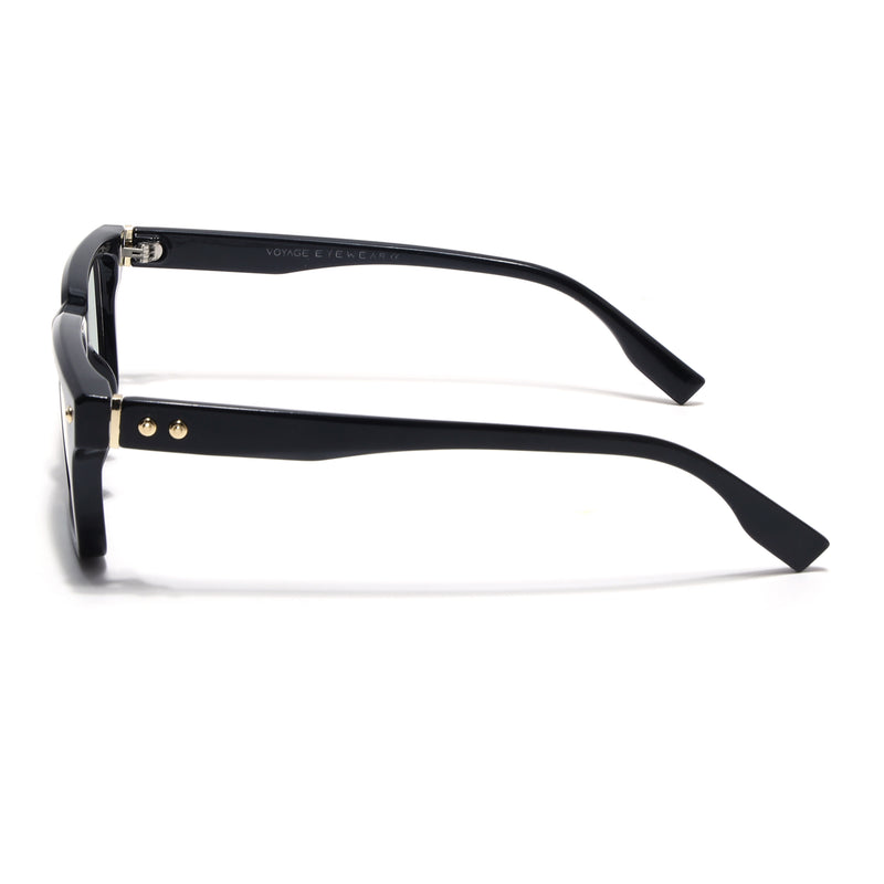 Voyage Black Wayfarer Eyeglasses for Men & Women (FY99285FMG9271)