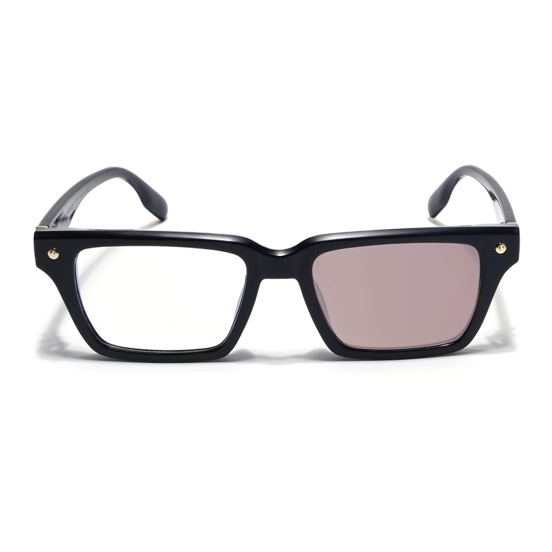 Voyage Black Wayfarer Eyeglasses for Men & Women (FY99285FMG9271)