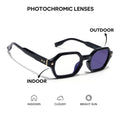 Voyage Black Hexagonal Eyeglasses for Men & Women (FY99287FMG9281)
