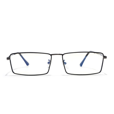 Voyage Grey Rectangle Eyeglasses for Men & Women (G025FMG8075)