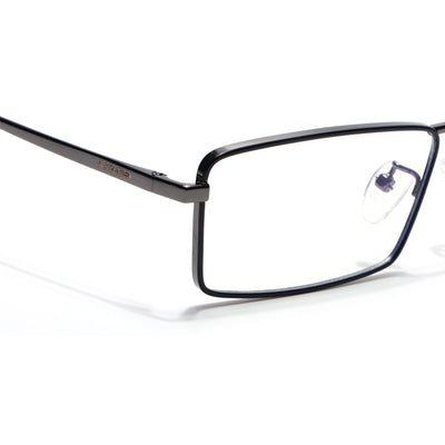 Voyage Grey Rectangle Eyeglasses for Men & Women (G025FMG8075)