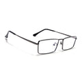 Voyage Grey Rectangle Eyeglasses for Men & Women (G025FMG8076)