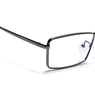 Voyage Grey Rectangle Eyeglasses for Men & Women (G025FMG8076)
