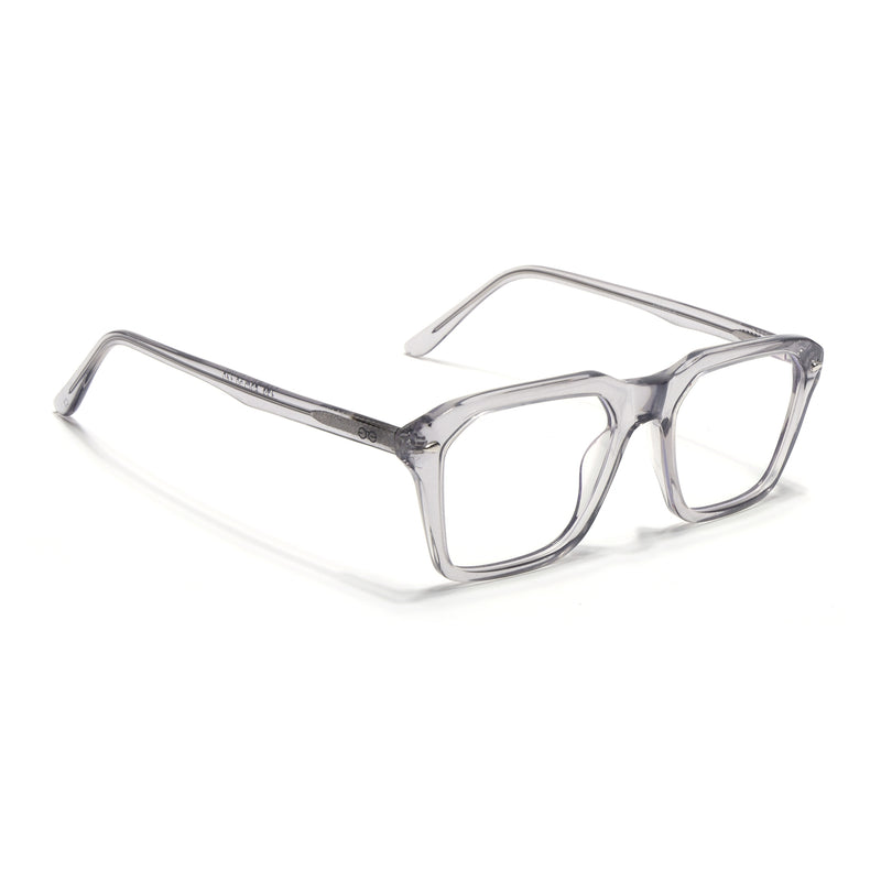 Goeye Grey Square Acetate Eyeglasses for Men & Women (GO173GE1673-C3)