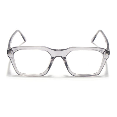 Goeye Grey Square Acetate Eyeglasses for Men & Women (GO173GE1673-C3)