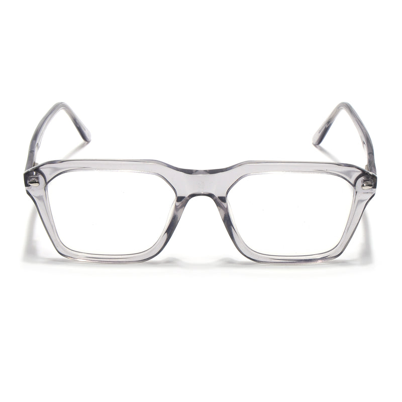 Goeye Grey Square Acetate Eyeglasses for Men & Women (GO173GE1673-C3)