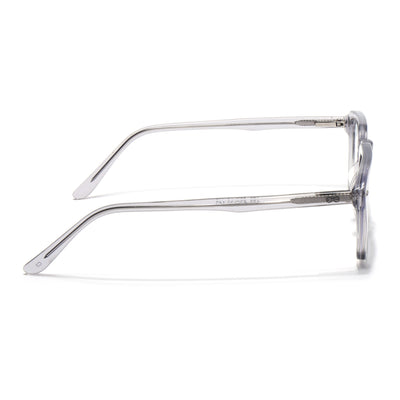 Goeye Grey Square Acetate Eyeglasses for Men & Women (GO173GE1673-C3)