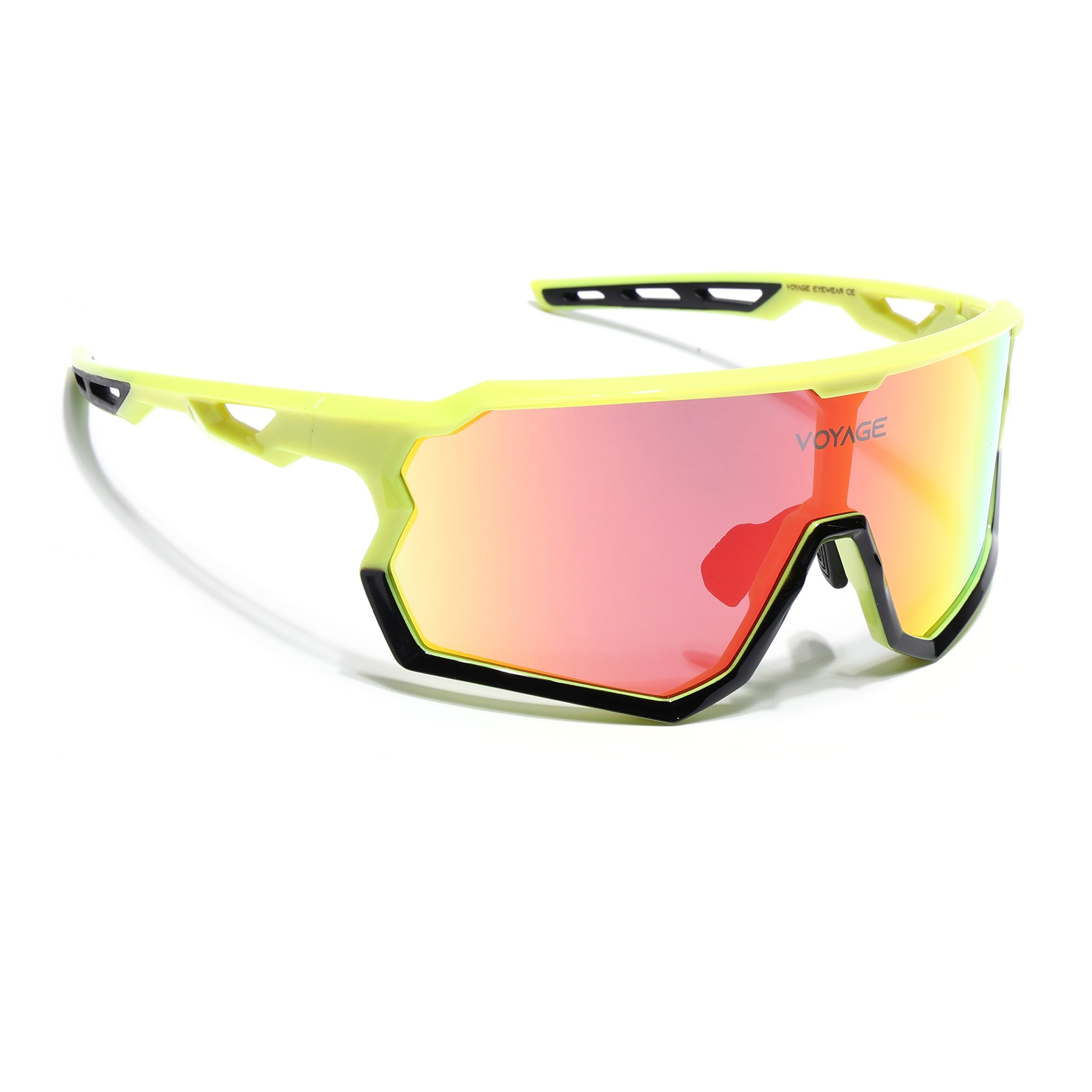 Voyage Select Drift Sunglasses (Multicolor Lens | Yellow & Black Frame - SLMG6336)