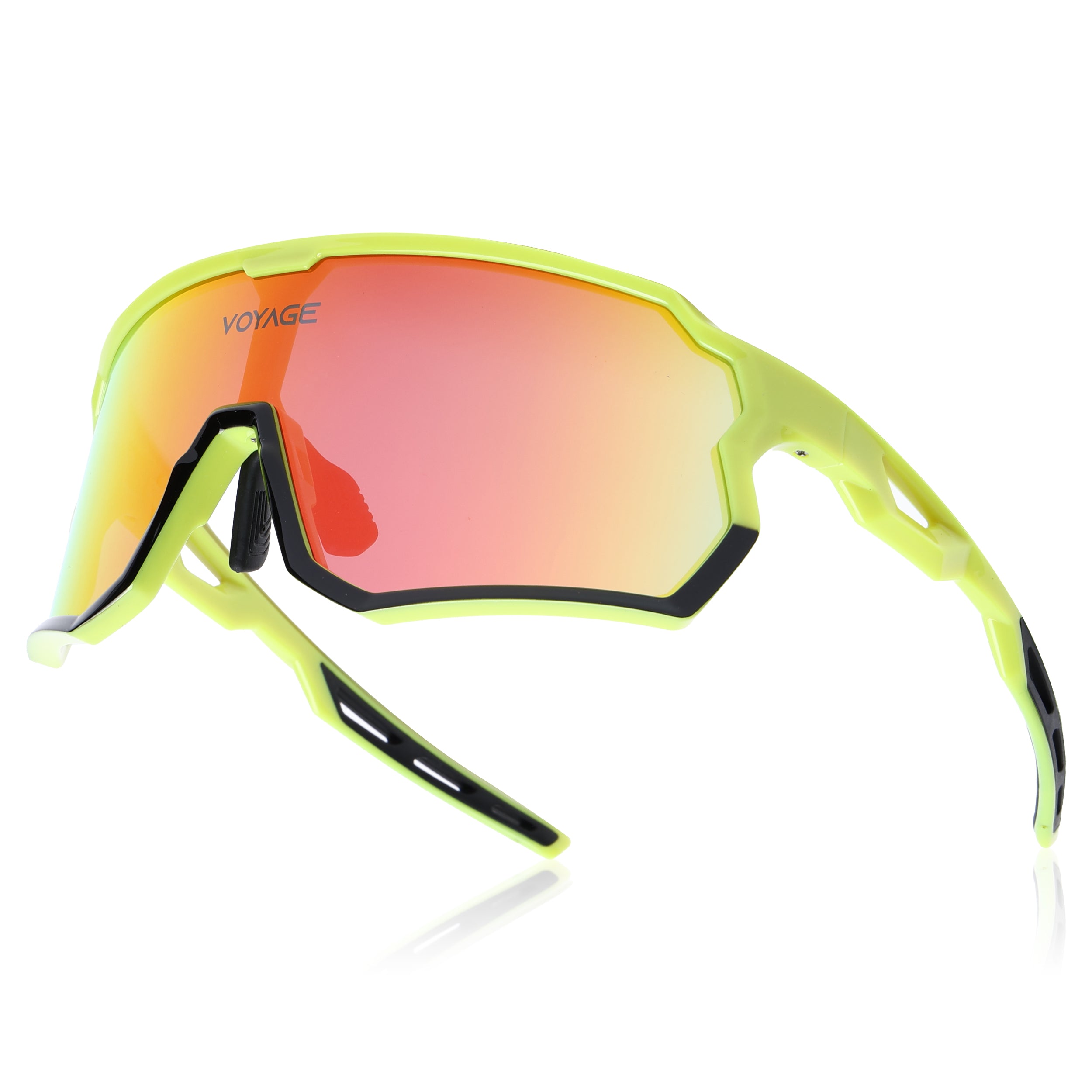 Voyage Select Drift Sunglasses (Multicolor Lens | Yellow & Black Frame - SLMG6336)