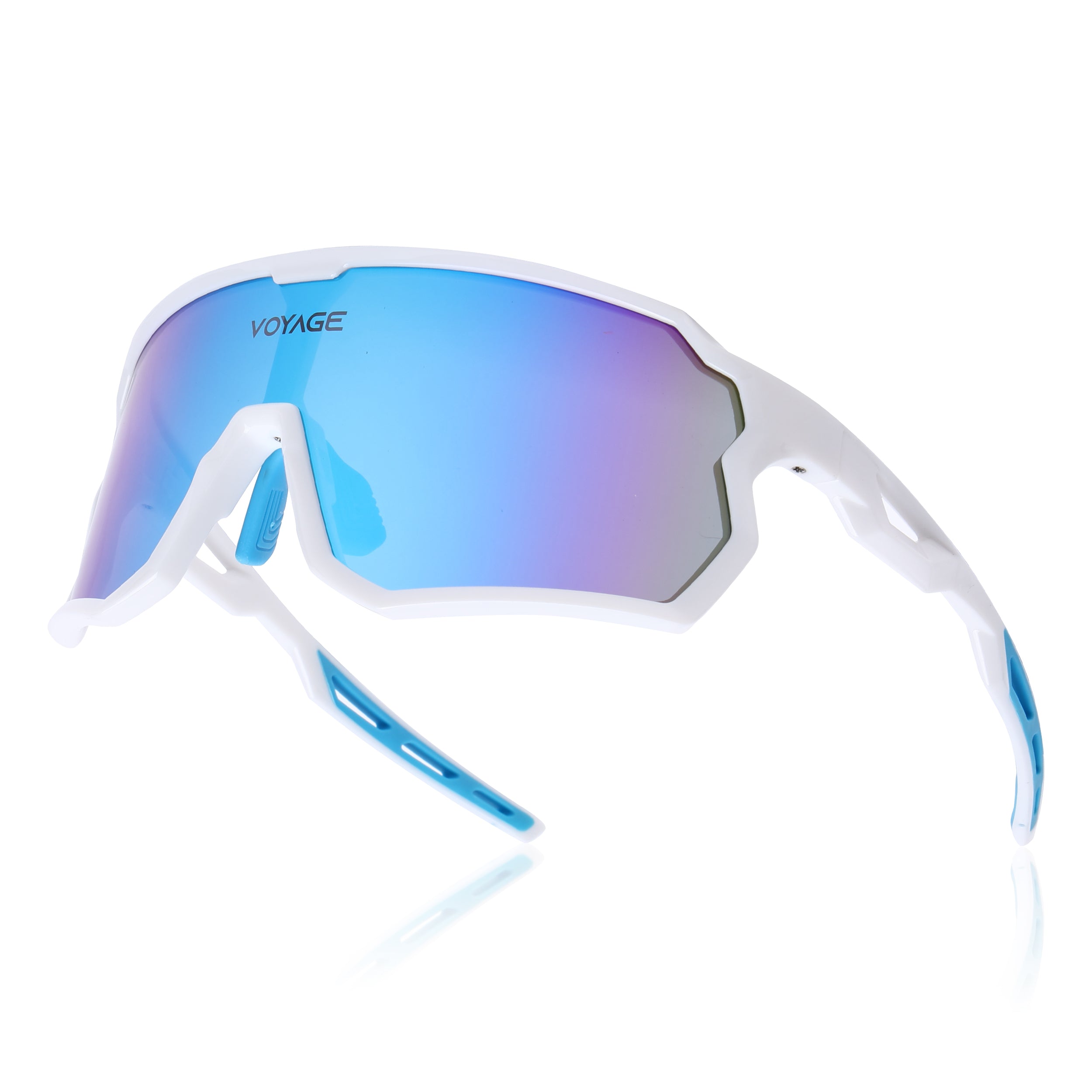 Voyage Select Drift Sunglasses (Multicolor Lens | White Frame - SLMG6337)