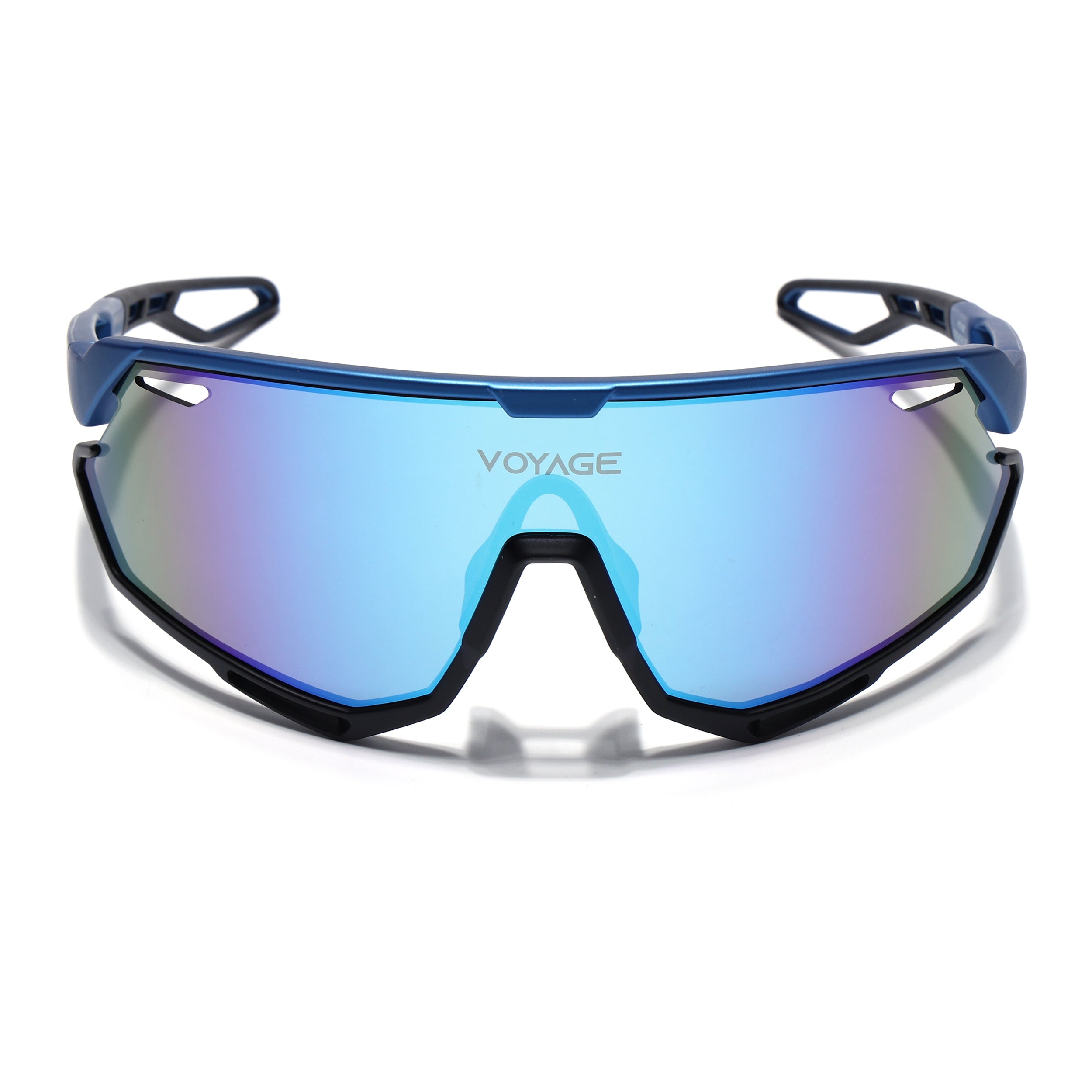 Voyage Select Drift Sunglasses (Multicolor Lens | Black & Blue Frame - SLMG6341)
