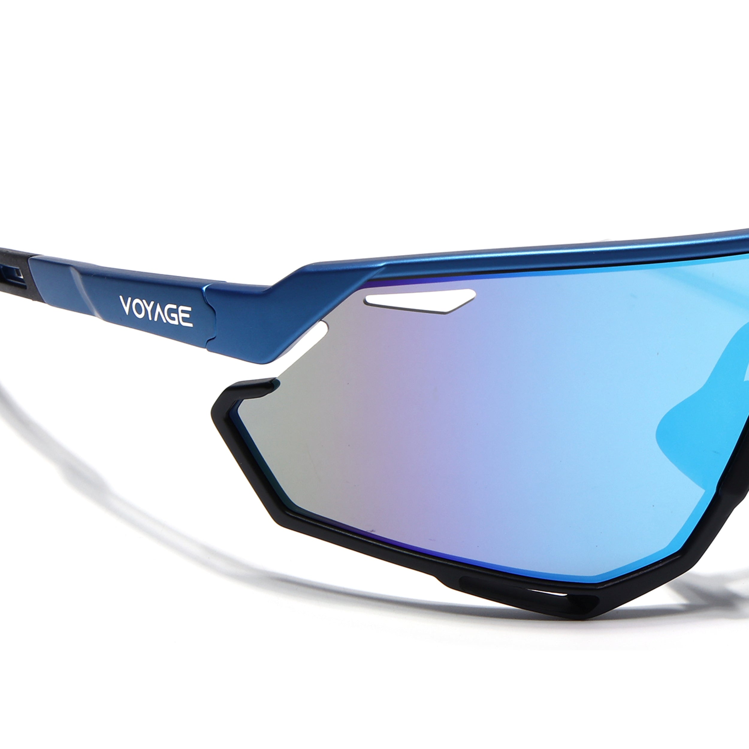 Voyage Select Drift Sunglasses (Multicolor Lens | Black & Blue Frame - SLMG6341)
