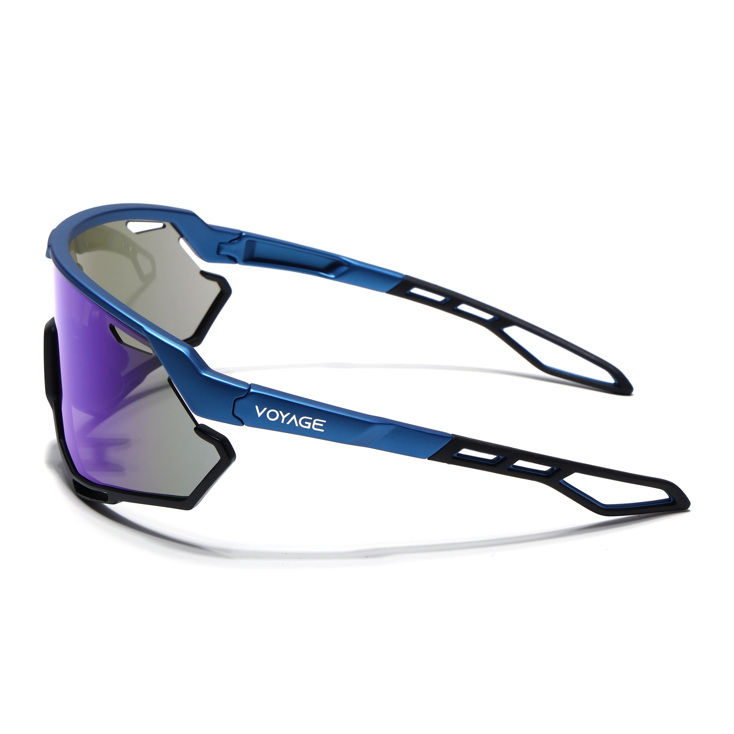 Voyage Select Drift Sunglasses (Multicolor Lens | Black & Blue Frame - SLMG6341)