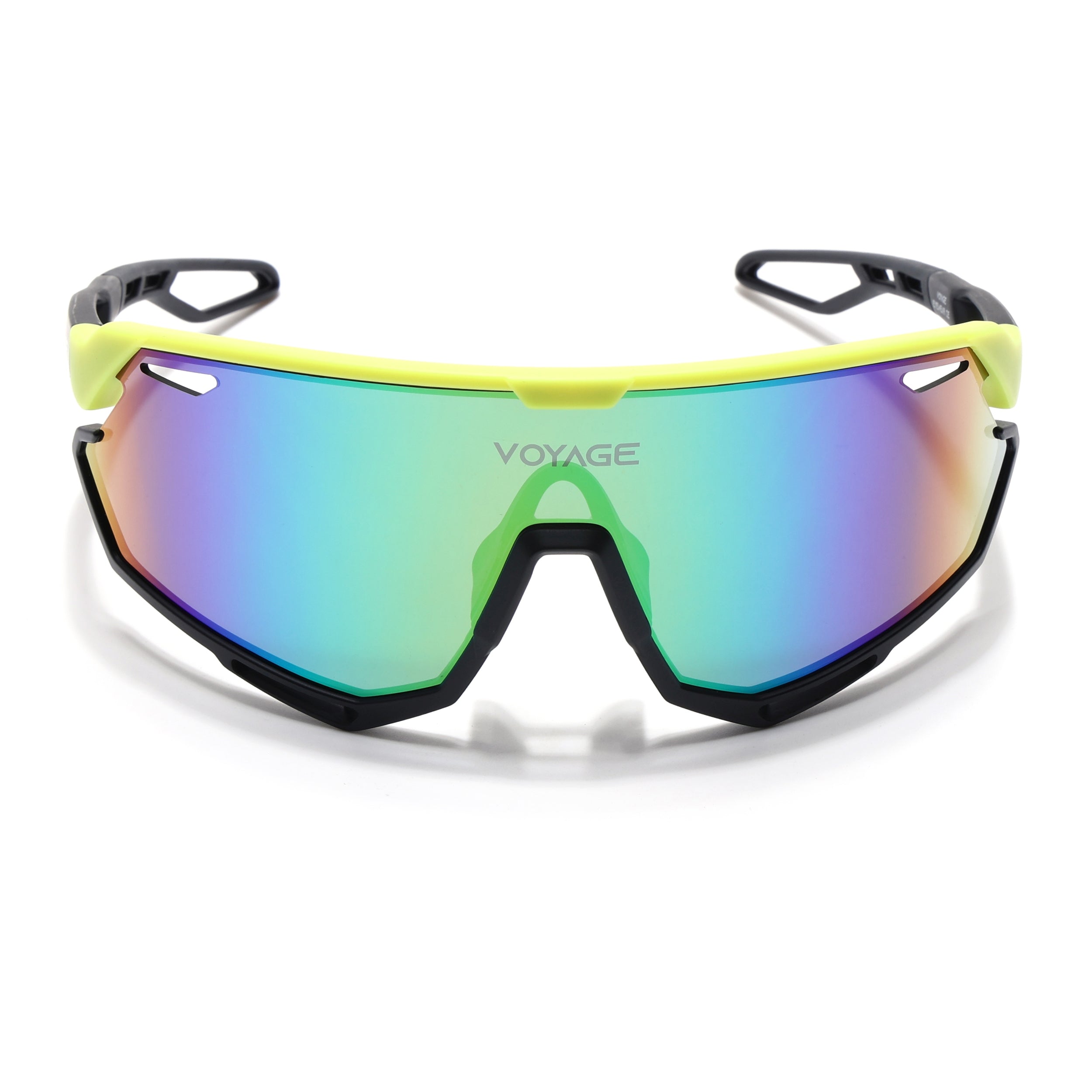 Voyage Select Drift Sunglasses (Multicolor Lens | Yellow & Black Frame - SLMG6342)