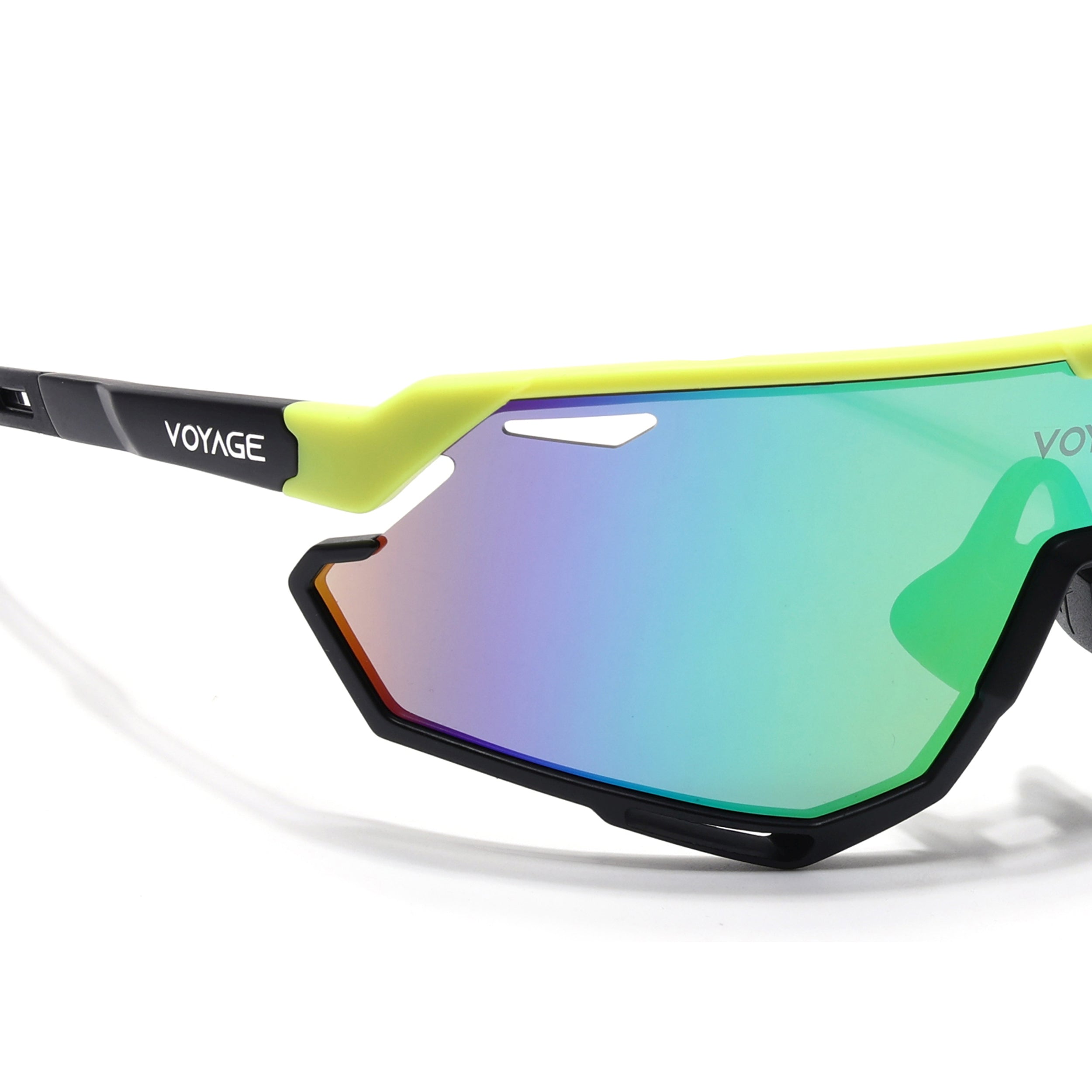 Voyage Select Drift Sunglasses (Multicolor Lens | Yellow & Black Frame - SLMG6342)