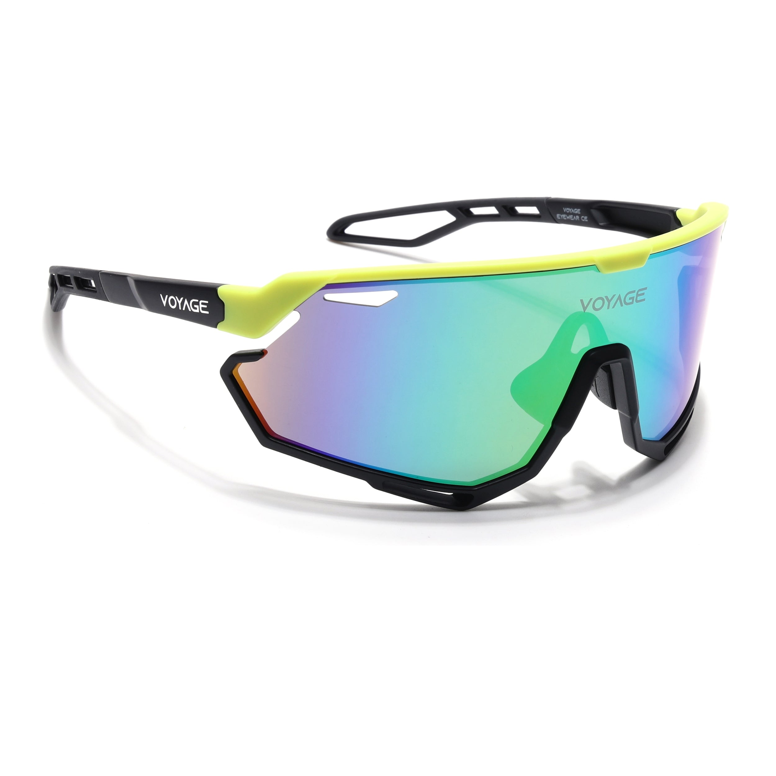 Voyage Select Drift Sunglasses (Multicolor Lens | Yellow & Black Frame - SLMG6342)