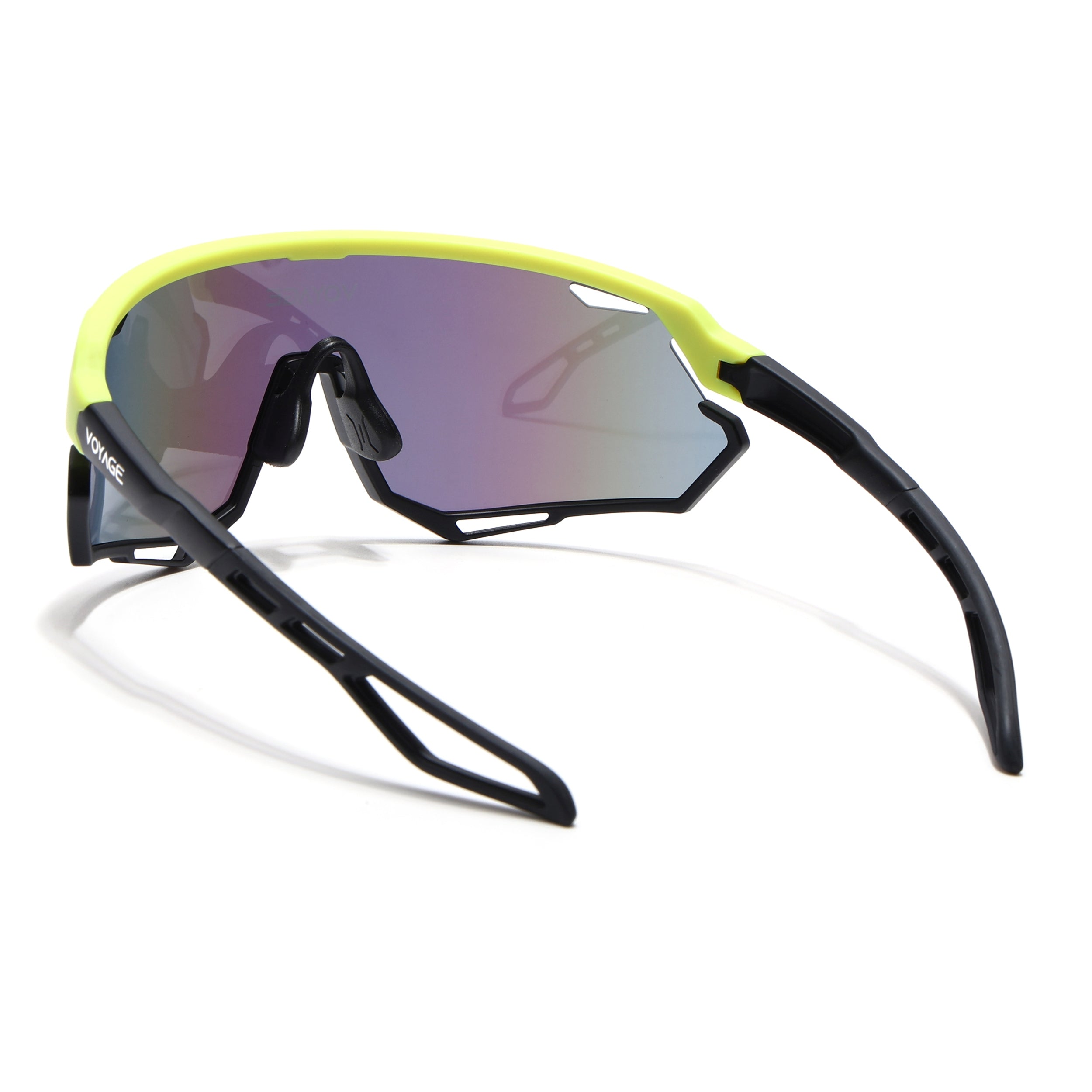 Voyage Select Drift Sunglasses (Multicolor Lens | Yellow & Black Frame - SLMG6342)