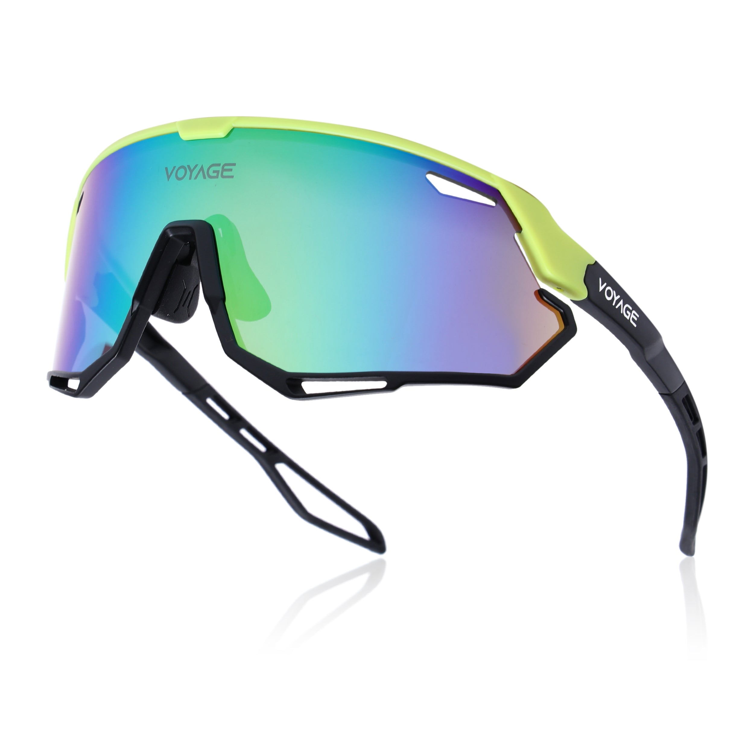 Voyage Select Drift Sunglasses (Multicolor Lens | Yellow & Black Frame - SLMG6342)