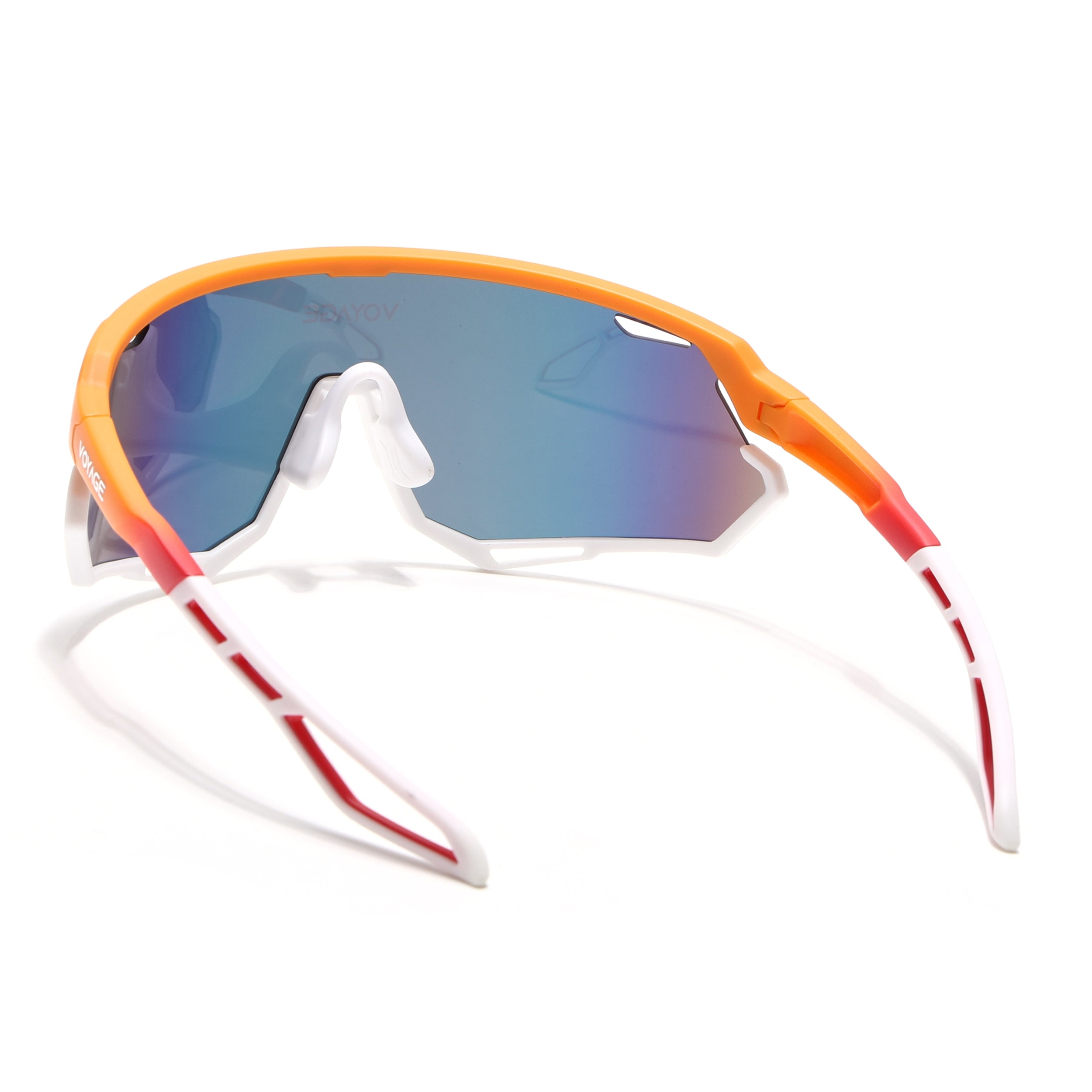 Voyage Select Drift Sunglasses (Multicolor Lens | Orange & White Frame - SLMG6343)