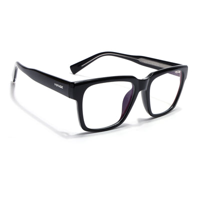 Obsidian | Voyage Black Wayfarer Eyeglasses for Men & Women (K025FMG8009)