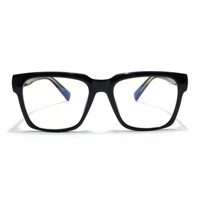 Obsidian | Voyage Black Wayfarer Eyeglasses for Men & Women (K025FMG8009)