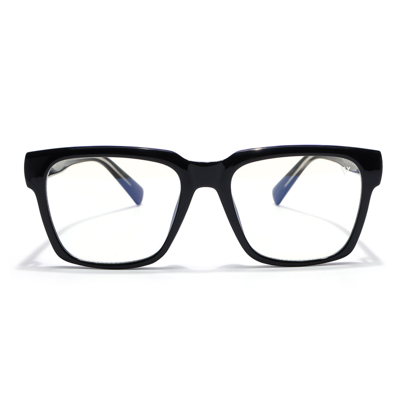 Obsidian | Voyage Black Wayfarer Eyeglasses for Men & Women (K025FMG8009)