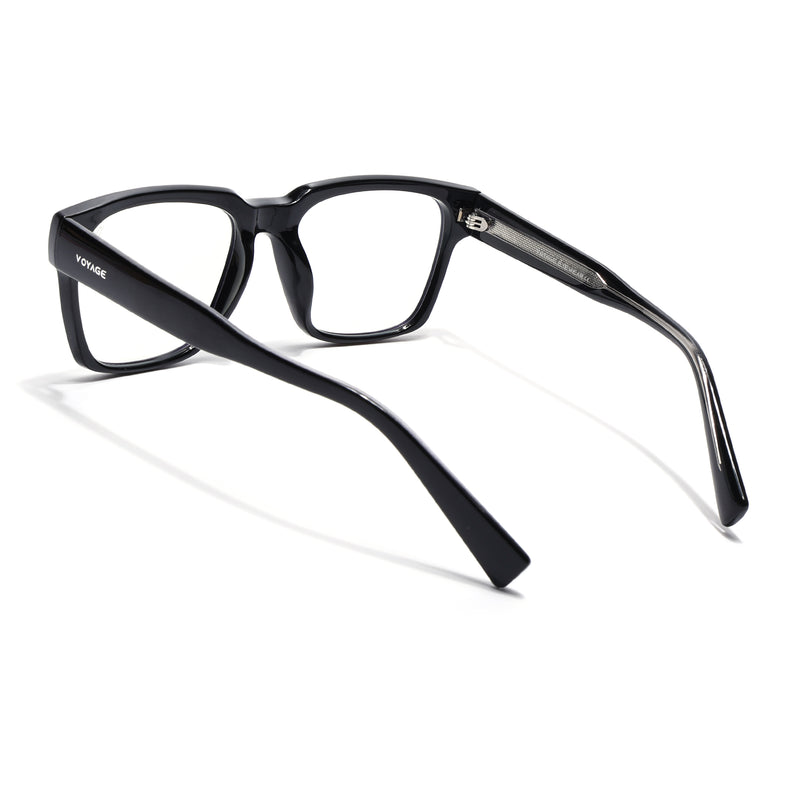 Obsidian | Voyage Black Wayfarer Eyeglasses for Men & Women (K025FMG8009)