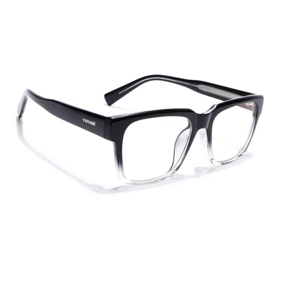 Obsidian | Voyage Transparent Black Wayfarer Eyeglasses for Men & Women (K025FMG8010)