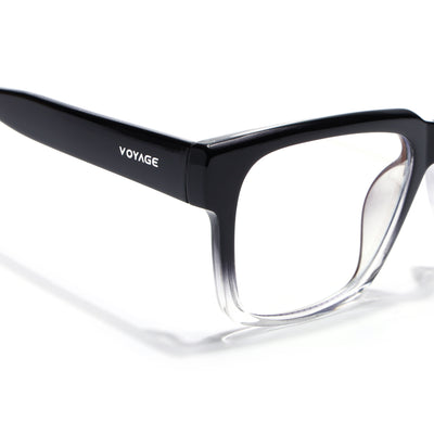 Obsidian | Voyage Transparent Black Wayfarer Eyeglasses for Men & Women (K025FMG8010)