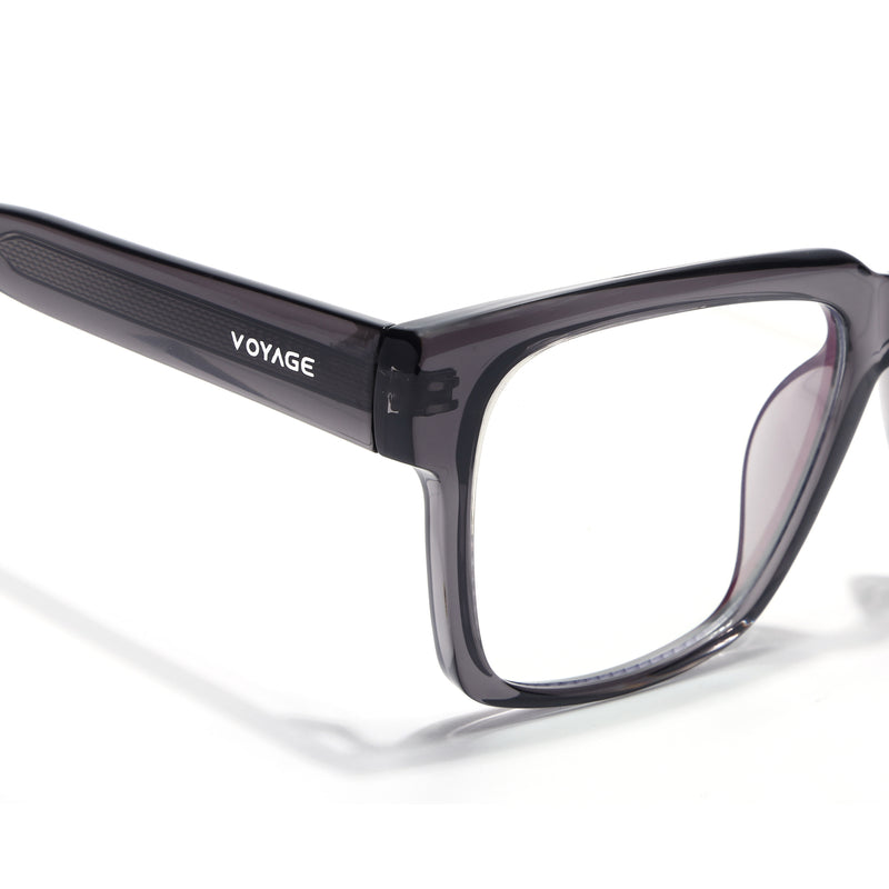 Obsidian | Voyage Grey Wayfarer Eyeglasses for Men & Women (K025FMG8011)