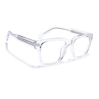 Obsidian | Voyage Transparent Wayfarer Eyeglasses for Men & Women (K025FMG8014)