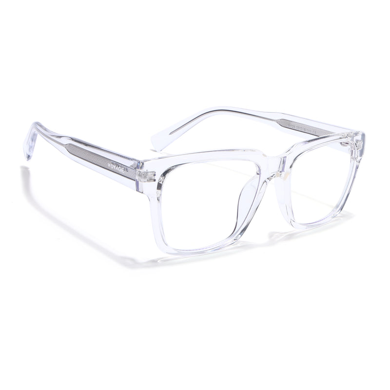 Obsidian | Voyage Transparent Wayfarer Eyeglasses for Men & Women (K025FMG8014)