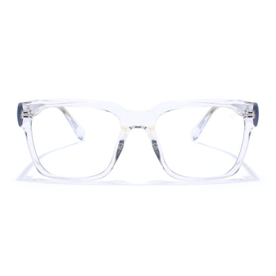 Obsidian | Voyage Transparent Wayfarer Eyeglasses for Men & Women (K025FMG8014)