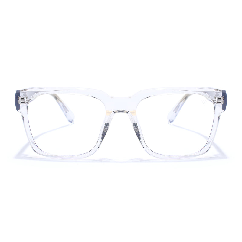 Obsidian | Voyage Transparent Wayfarer Eyeglasses for Men & Women (K025FMG8014)