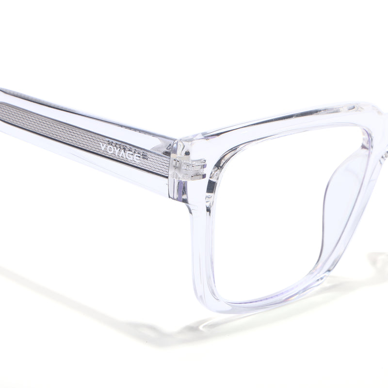 Obsidian | Voyage Transparent Wayfarer Eyeglasses for Men & Women (K025FMG8014)