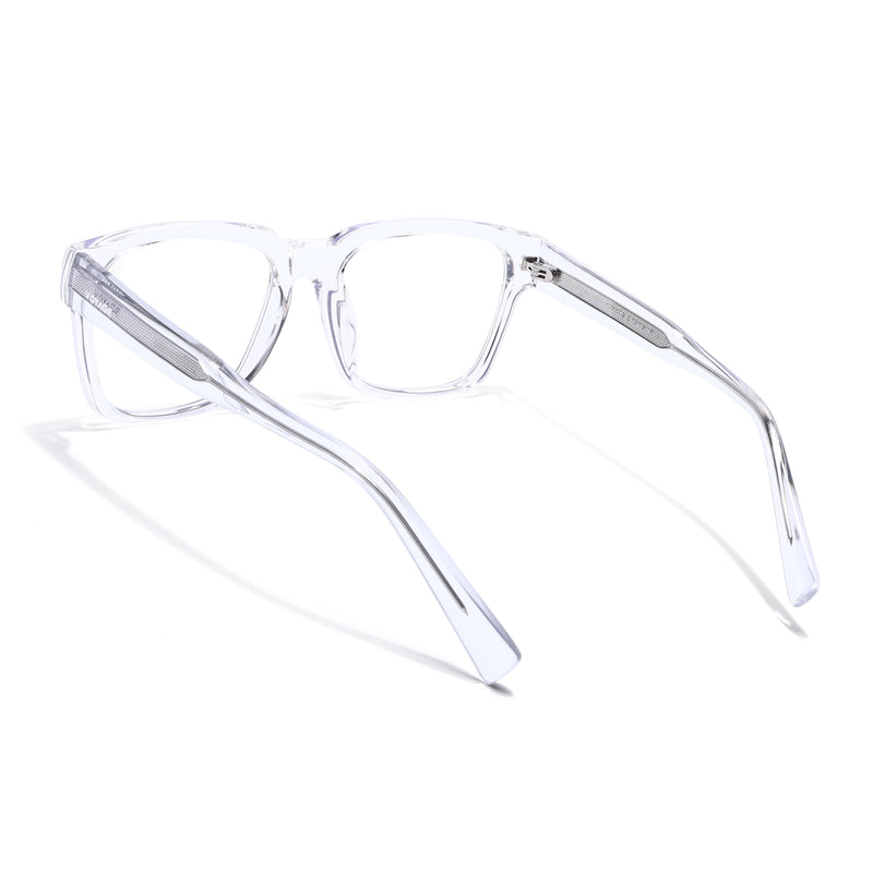 Obsidian | Voyage Transparent Wayfarer Eyeglasses for Men & Women (K025FMG8014)